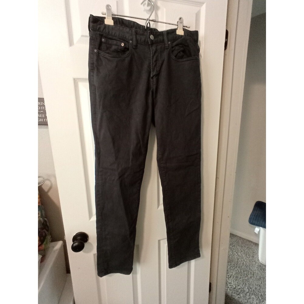 Bonobos Mens 33x34 Pants Black Stretch Cotton Slim Fit EUC